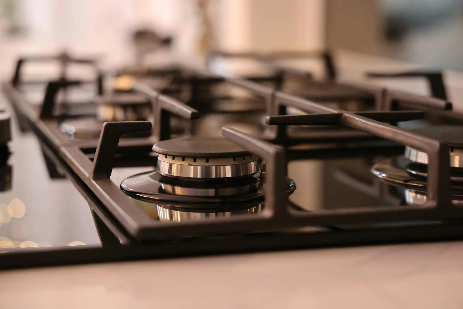Modern gas stove top - gas hob installation Auckland